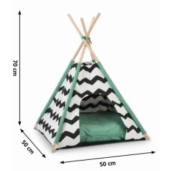 Kattenhuis Tipi Tent Kioni - 50 × 50 × 70 Cm -Garden Pet & Animal Winkel 1612968369 3 600