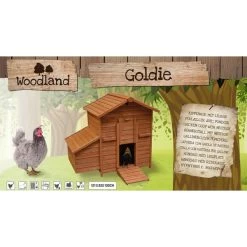 Woodland Kippenhok Goldie Bruin 121 × 81,6 × 109 Cm -Garden Pet & Animal Winkel 1636712824 3 600