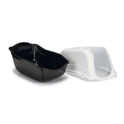 Kattenbak Romeo Zwart/wit - 57 × 39 × 41 Cm 7 Kattenbak Romeo Zwart/wit - 57 × 39 × 41 Cm -Garden Pet & Animal Winkel 1637572984 3 600