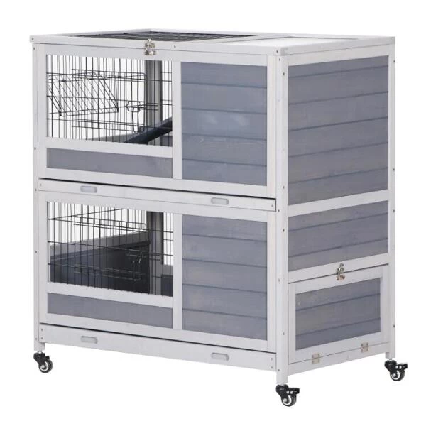 Konijnenhok Duplex - 2 Etages 90 × 53 × 90 Cm