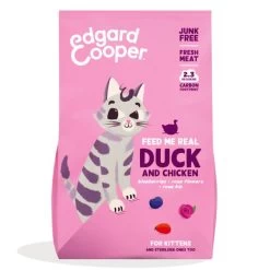 Edgard & Cooper Kattenvoer Kitten Met Verse Scharrelkip En Eend - 2 Kg