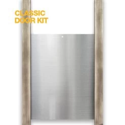 Aluminium Kippenluik Met Eiken Rails - 30 × 40 Cm