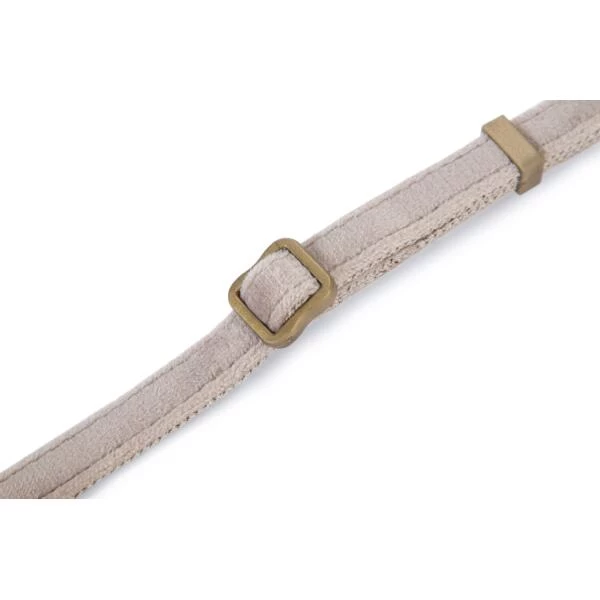 Halsband Hond 'Velura' Fluweel Grijs 20-30 Cm - Designed By Lotte - Afbeelding 4