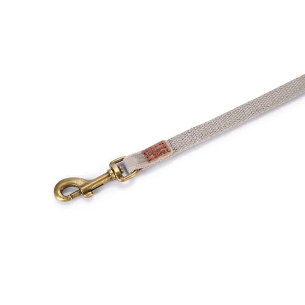 Hondenriem 'Velura' Fluweel Grijs 1 Cm - Designed By Lotte 4 Hondenriem 'Velura' Fluweel Grijs 1 Cm - Designed By Lotte - Afbeelding 2