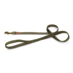 Hondenriem 'Velura' Fluweel Groen 2 Cm - Designed By Lotte