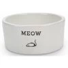 Eetbak Meow Keramiek - 11,5 × 4 Cm - Wit