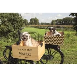 Hondenfietsmand Met Kap Hout 45 × 33 × 45 Cm - Touring -Garden Pet & Animal Winkel hondenfietsmand met kap touring 1601299766 2 600