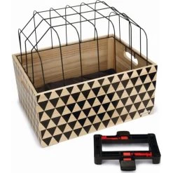 Hondenfietsmand Met Kap Hout 45 × 33 × 45 Cm - Touring -Garden Pet & Animal Winkel hondenfietsmand met kap touring 1601299766 4 600