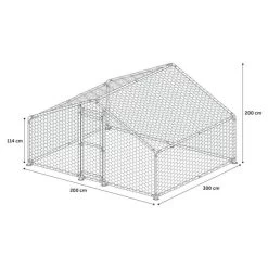 Garden Pet & Animal Winkel -Garden Pet & Animal Winkel kippenren doerak 2 x 3 x 2 m 1623760206 2 600
