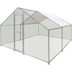 Kippenren Doerak, Gegalvaniseerd 12 M² - 4 × 3 × 2 M