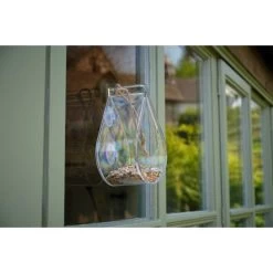 Raamvoederhuis Druppelvorm - Transparant -Garden Pet & Animal Winkel raamvoederhuis dewdrop 1669974016 1 600