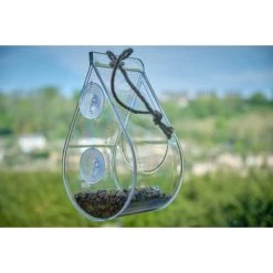 Raamvoederhuis Druppelvorm - Transparant -Garden Pet & Animal Winkel raamvoederhuis dewdrop 1669977845 1 600