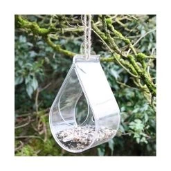 Raamvoederhuis Druppelvorm - Transparant