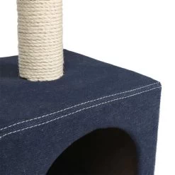 Krabpaal Palazzo Denim - 30 × 30 × 90 Cm -Garden Pet & Animal Winkel speeltoren voor kat met krabpalen 1595501086 4 600
