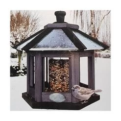 Vogelvoederhuis Met Ingebouwde Zadensilo - Zeskant 10 Vogelvoederhuis Met Ingebouwde Zadensilo - Zeskant -Garden Pet & Animal Winkel voederhuis met zadensilo 1510747583 3 600