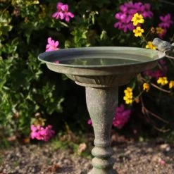 ESSCHERT DESIGN Vogelbad Aged Metal - Ø 24 × 35 Cm -Garden Pet & Animal Winkel vogelbad aged metal 1660120410 3 600